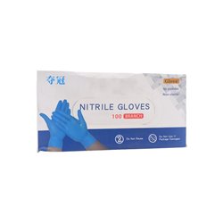 26756 - Nitrile Gloves Blue PF, Large - 100ct - BOX: 10 Pkg