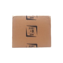 26912 - Paper Bags 8 White - 500ct - BOX: 8 Pkg