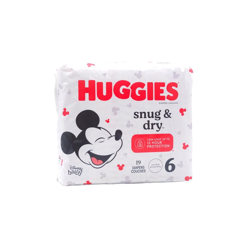 26925 - Huggies Baby Diapers Snug & Dry -  Size 6 ( Case of 4/19) - BOX: 4/19