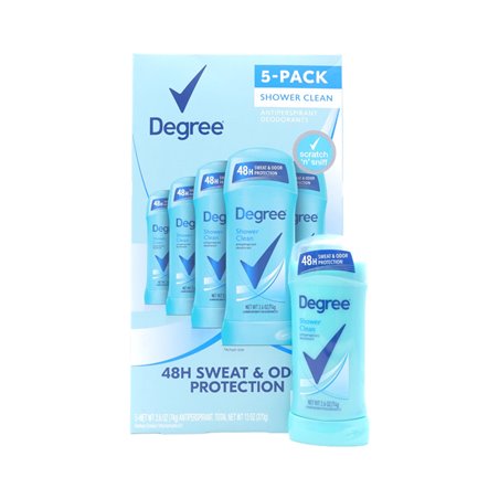 26952 - Degree Women Shower Clean - 5 Pack/2.6 oz. - BOX: 5pk/2.6
