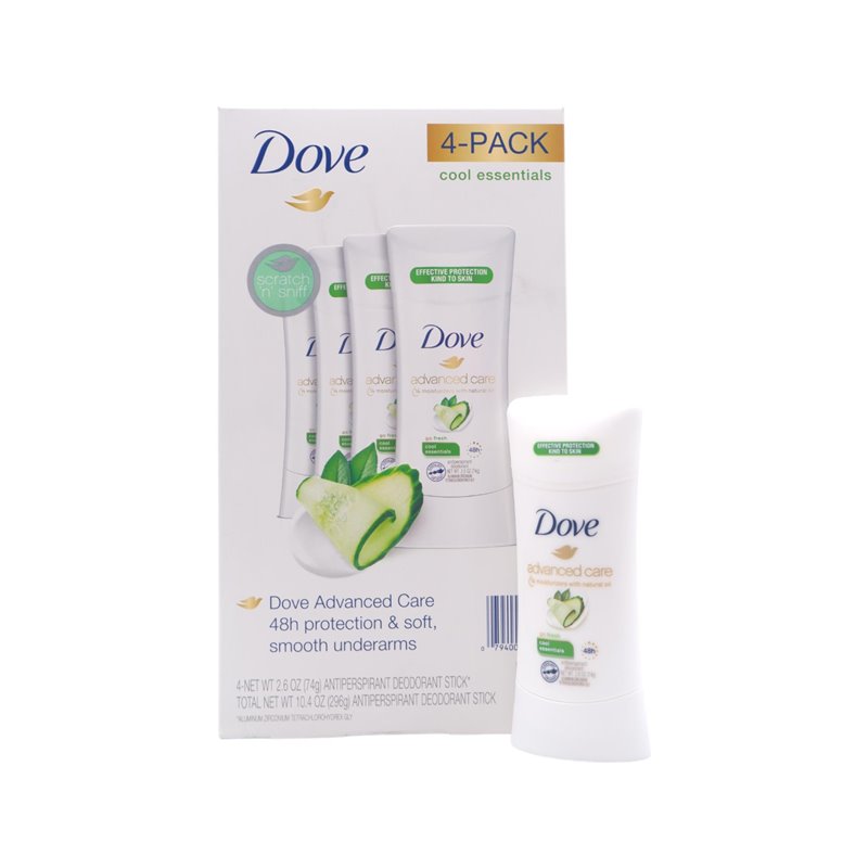 26953 - Dove Deodorant Cool Essentials - 2.6 oz. ( 4 Pack ) - BOX: 