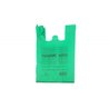 27079 - Non-Wove Vest Bag Green 1/8 200ct ( 11X5X18.5" ) - BOX: 100