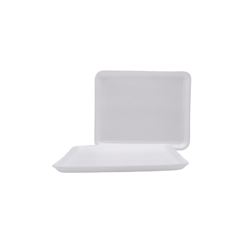 27101 - 4 PW White Foam Tray - 500pcs - BOX: 500pcs