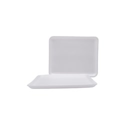 27100 - 2W White Foam Tray 500ct - BOX: 500ct