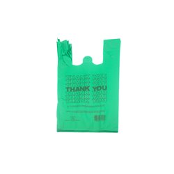 26644 - Non-Wove Vest Bag  14x8x15x200 Green - BOX: 200