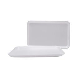 27146 - 8HL White Foam Tray - 400 cs  - BOX: 500