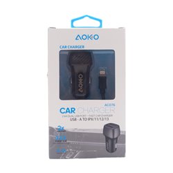 28147 - Aoko Car Charger Type C 2.4A ( AC075 ) - BOX: 