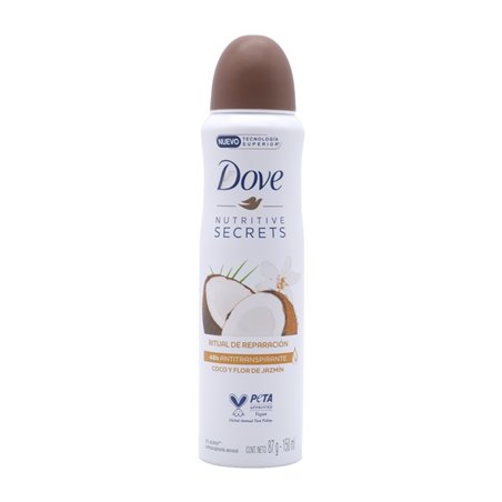 29242 - Dove Deodorant Spray, Restoring Ritual Coconut & Jasmine - 150ml - BOX: 6 Units