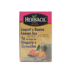 30023 - Herbacil (Broncolin) Tea Hojas De Nispero & Guayaba - 37.5g/25 bag - BOX: 