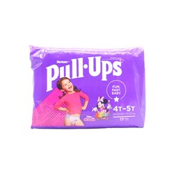 30076 - Huggies Girl Diapers Pull.Ups  -  Size 4T-5T  ( Case of 4/17's) - BOX: 4/17