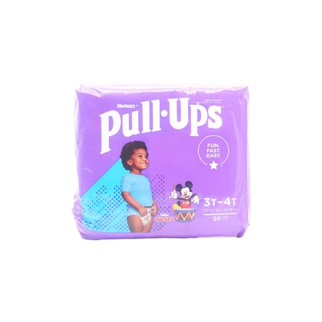 30077 - Huggies Boy Diapers Pull.Ups  -  Size 3T-4T  ( Case of 4/20s) - BOX: 4/20