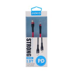 28700 - Aoko Ultra Durable  Cable Ultra Fast 3.3 FT USB Cable, Iphone ( AW402 ) - BOX: 