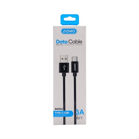 29399 - Aoko Data Cable Type C 2.4 A (Aw242 ) 6 ft - BOX: 