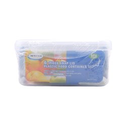 29813 - All for You, Plastic Food Container Snap Lid. BPA Free. - 6 Pcs. (64oz/2.9oz/12oz)  3048 - BOX: 12 Units