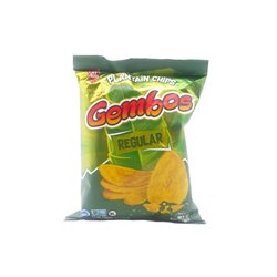 29827 - Gembos Platano (Salted Platain Chips) Regular - 5.29 oz. ( Case of 24 ) - BOX: 24 Units