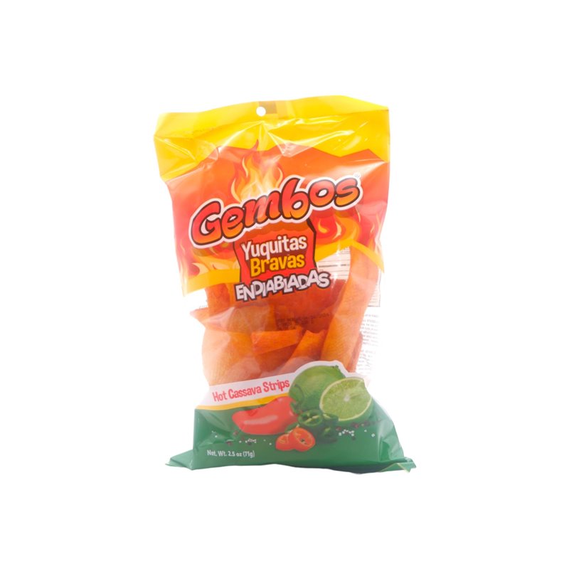 29830 - Gembos Yuquita Picante (Hot Cassava Chips) - 2.5 oz. (Case of 24) - BOX: 24 Units