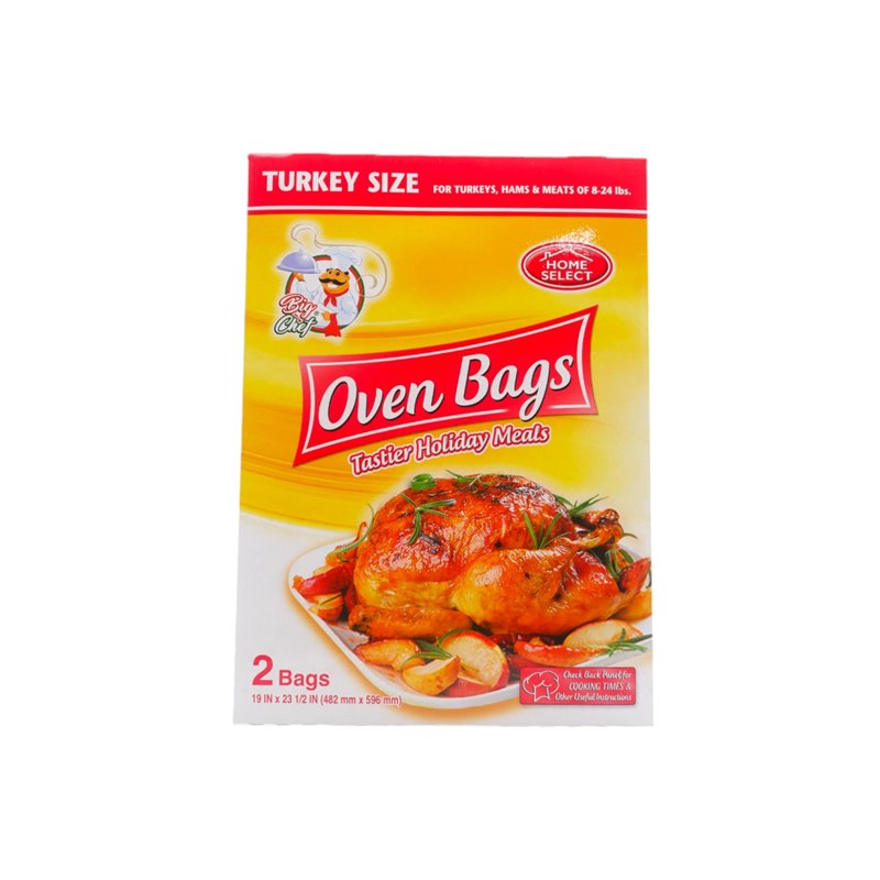 29636 - Home Select Oven Bags Turkey Size - 2 Bags. (Case Pkg 24ct) 11441-24 - BOX: 12ct