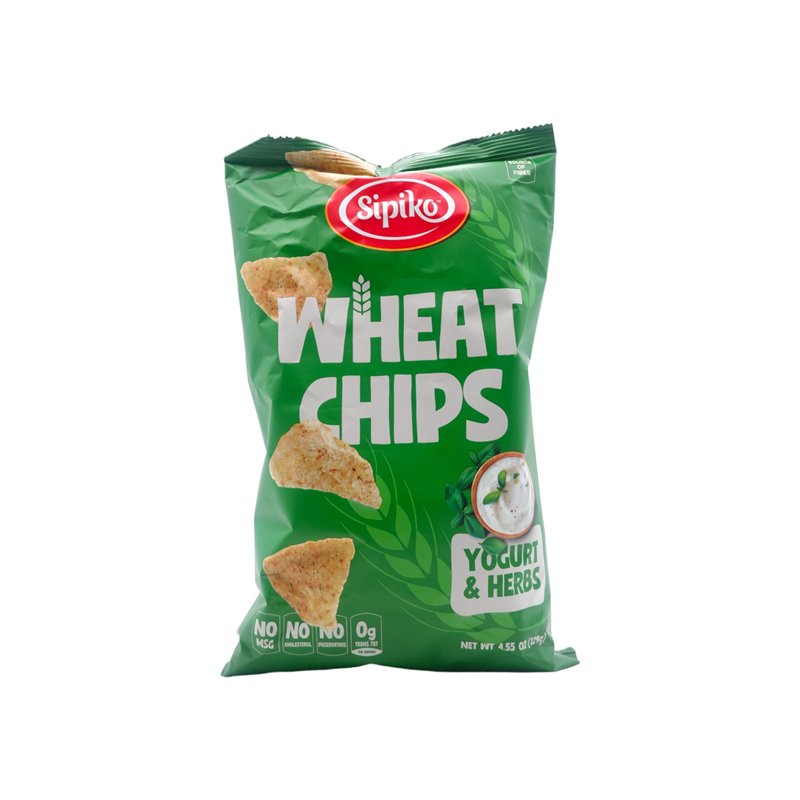 30183 - Sipiko Wheat Chips  (Yogurt/Herbs) 15/4.55 oz. (Case Of 15) - BOX: 15 Units