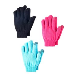 16168 - Winter Gloves Ladies, Multi Tone - 12ct - BOX: 12 Pkg