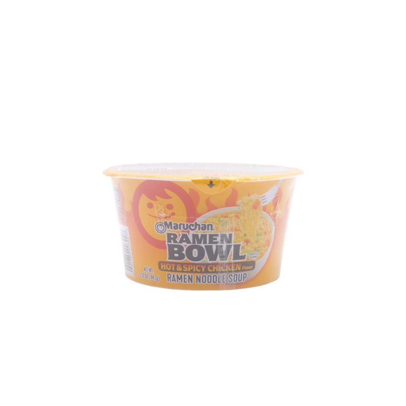 24004 - Maruchan Bowl Soup, Hot & Spicy Chicken Flavor - 2.25 oz. (12 Pack) - BOX: 12 Units