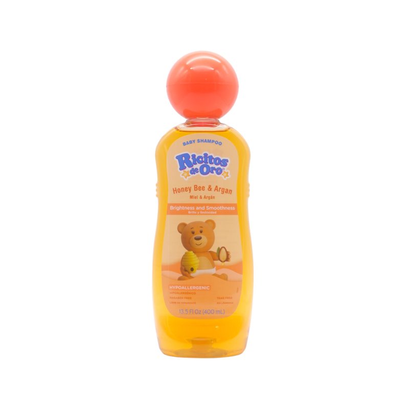 25960 - Ricitos de Oro Baby Shampoo, Honey Bee & Argan - 13.5 fl. oz. ( 400ml ) - BOX: 24 Units