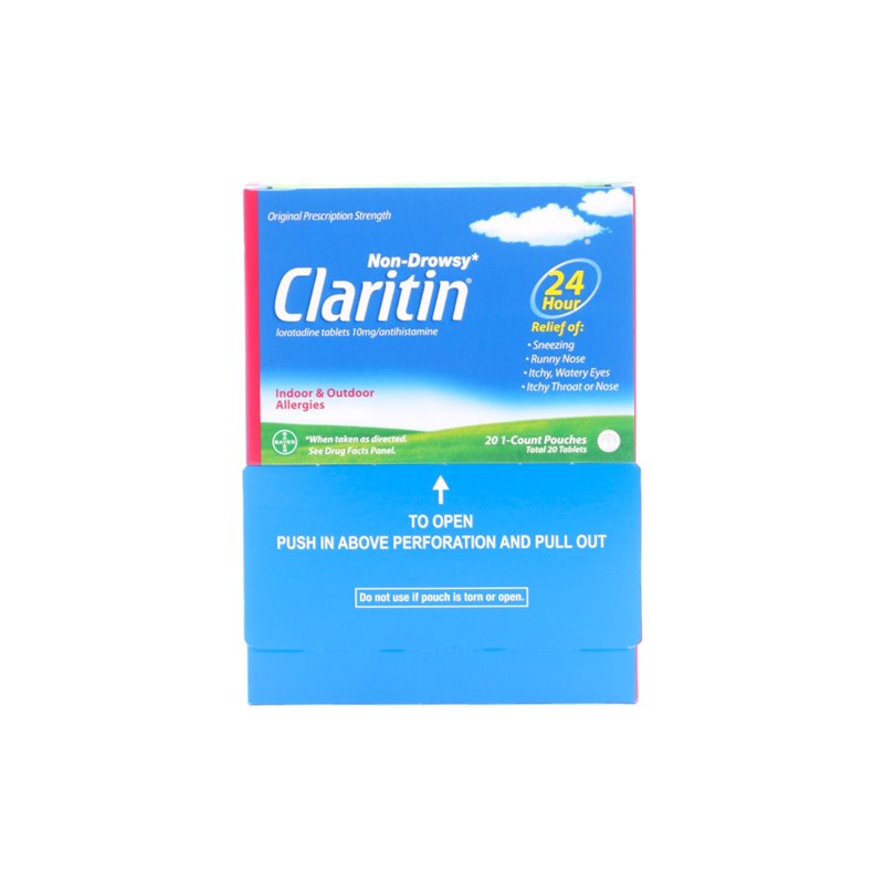 27025 - Claritin 24 Hrs Allergy Relief - 20 Tabs - BOX: 