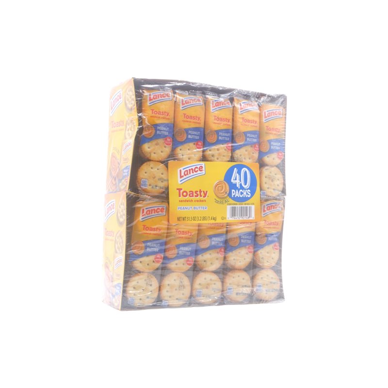 29252 - Lance Toasty Peanut Butter Sandwich Crackers - 40ct - BOX: 40 Pack