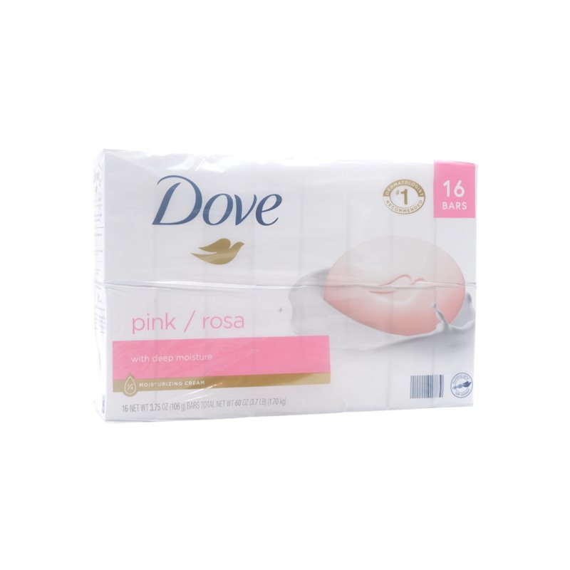 29686 - Dove Soap Pink/Rosa  - 16 Bars - BOX: 6