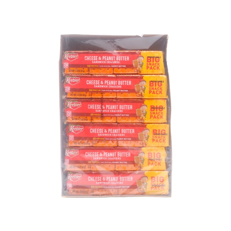 29848 - Keebler Club & Cheese & Cheddar Sandwich Crackers - 12ct/21.6 oz - BOX: 12 Box