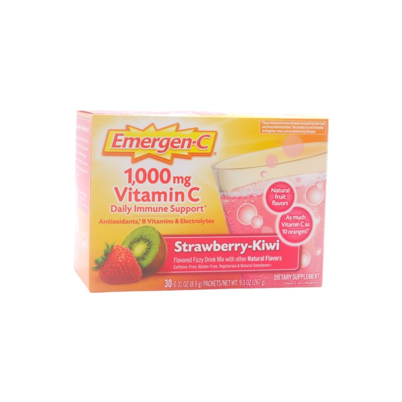 29892 - Emergen-C Vitamin C, Super Strawberry-Wiki - 30 Bags/8.9g - BOX: 12 Units