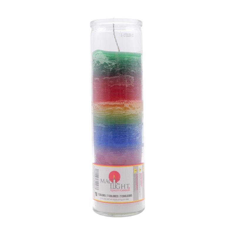 29899 - Candle 7 Days Seven Colors  - (Case of 12). 1043 - BOX: 12 Units