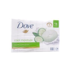 29904 - Dove Soap Cool Moisture (Cucumber/Pepino/Tea)   - 16 Bars - BOX: 6