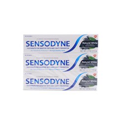 30049 - Sensodyne Toothpaste, Natural White W/ Coconut/Chacoal - 4.0 oz. Case of 12 - BOX: 12 Units