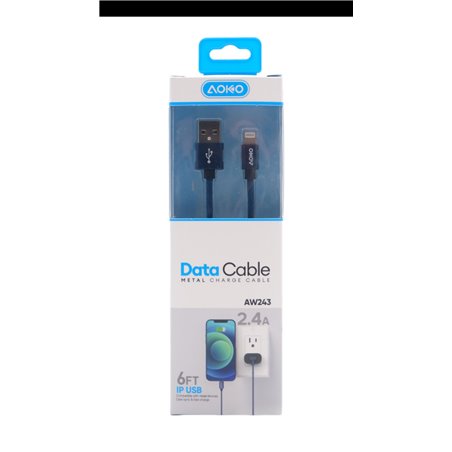 18292 - Aoko Data Cable Iphone 2.4 A - BOX: 