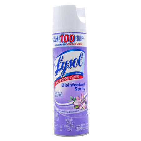 29700 - Lysol Disinfectant Spray, Early Morning Breeze Scent - 19 oz. (12 Pack). 80834 - BOX: 12 Units