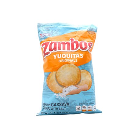 27998 - Zambos Yuquitas Originales Chips - 5.3 oz ( Case of 24 ) - BOX: 24 Units