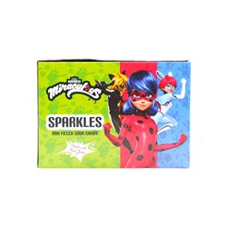 29672 - Miraculous Sparkles Mix Filled Sour Candy - 12ct/80gr - BOX: 72pcs