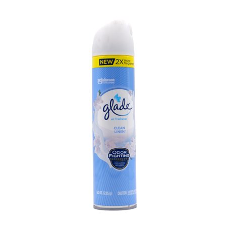 29680 - Glade Spray, Clean Linen - 16.6 oz (Pkg of 3). No.04076 - BOX: 3 Units