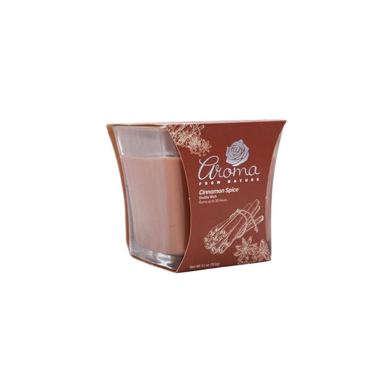 30243 - Aroma Candle Cinnamon Spice- 6/11 oz. ( Case Of 6 ) - BOX: 6 Units