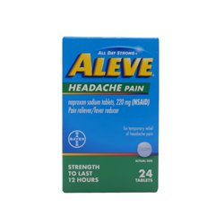 29413 - Aleve Headache Pain - 24 Tablets - BOX: 