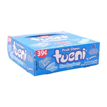 29467 - Tueni Fruit Chew  Blue Rasberry (Caramelo Suave) - 12/36ct - BOX: 12
