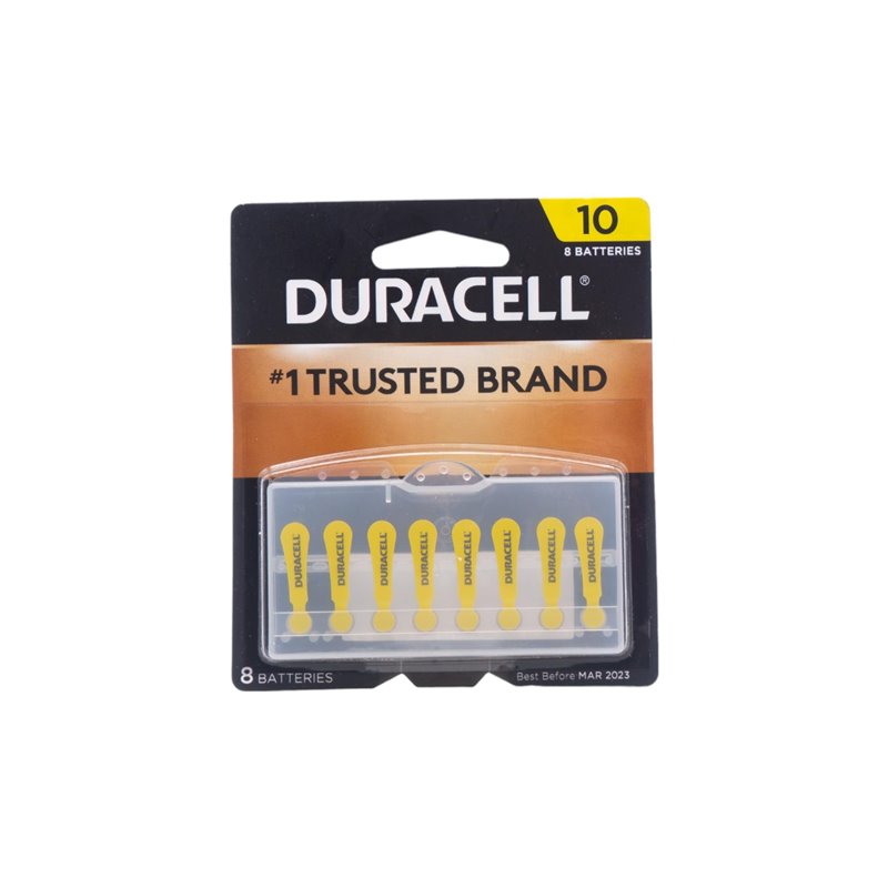 29890 - Duracell Hearing Aid Batteries 10 (1.45 Volt) - 8ct. (Pack of 6) - BOX: 36 Pkgs