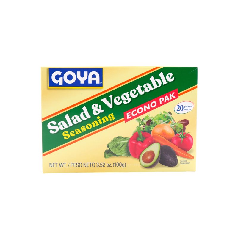 29557 - Goya Salad & Vegetables Seasoning Econo Pak- 3.52 oz. (Pack of 18) - BOX: 18 Units