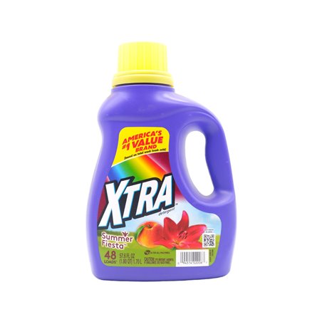 28755 - Xtra Laundry Detergent, Summer Fiesta  - 57.6 fl. oz. (Case of 6). 20508787 - BOX: 6 Units