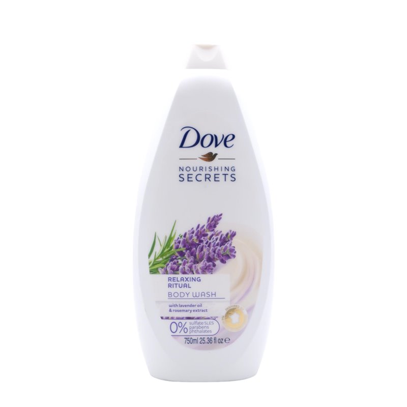 29087 - Dove Body Wash, Relaxing Ritual (Lavender/Rosmary)  - 12/750ml - BOX: 12 Units