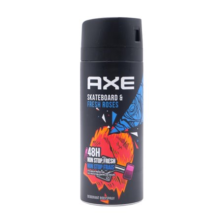 29241 - Axe Body Spray Skateboard & Fresh Roses - 150ml - BOX: 24 Units