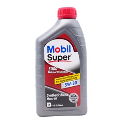 29365 - Mobil Super 5000 miles Motor Oil 5W-30 1Quart - (Case of 6) 124404 - BOX: 6
