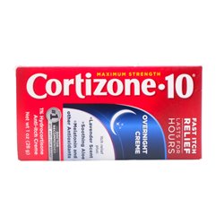 29823 - Cortizone-10 Maximum Strength Anti-Itch, Over Night Creme. - 1oz - BOX: 12 Units