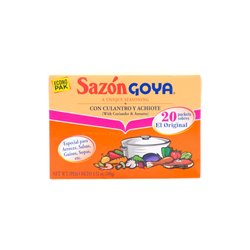 27857 - Goya Sazón Con Culantro Y Achiote Econo Pack - 3.52 oz. (20 Packets) - BOX: 18 Pkg