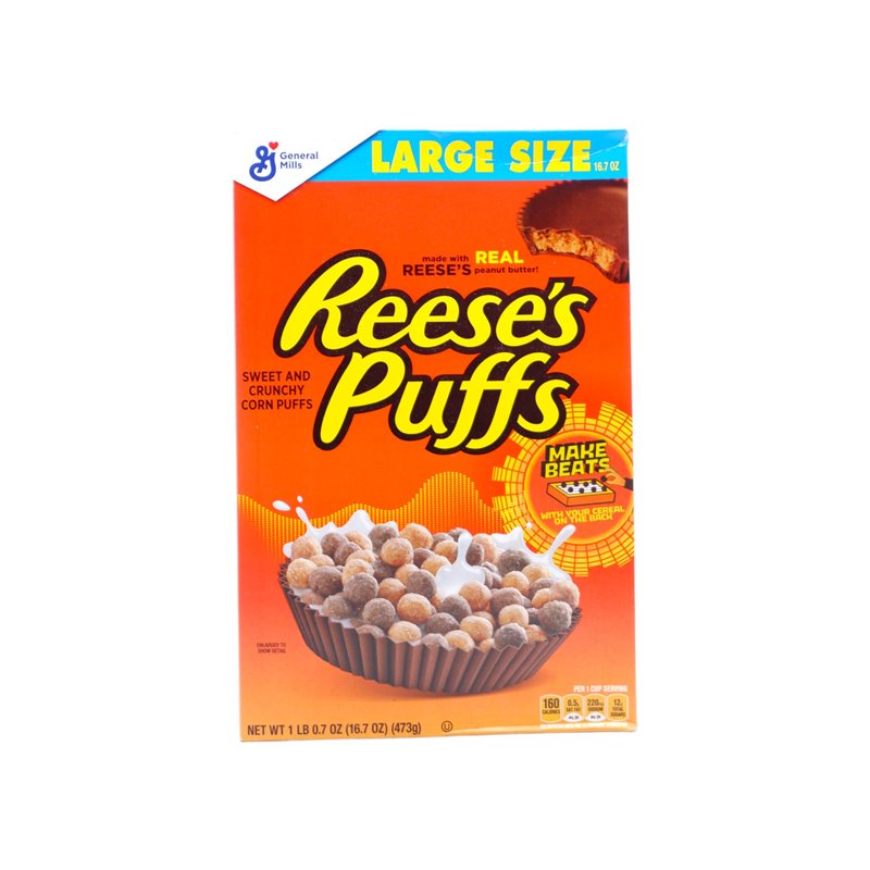 28118 - General Mills Reese's Puffs- 16.7 oz. (Case of 10) - BOX: 10